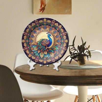 Royal Peacock Wall Hanging Mandala Decorative Wall Plate