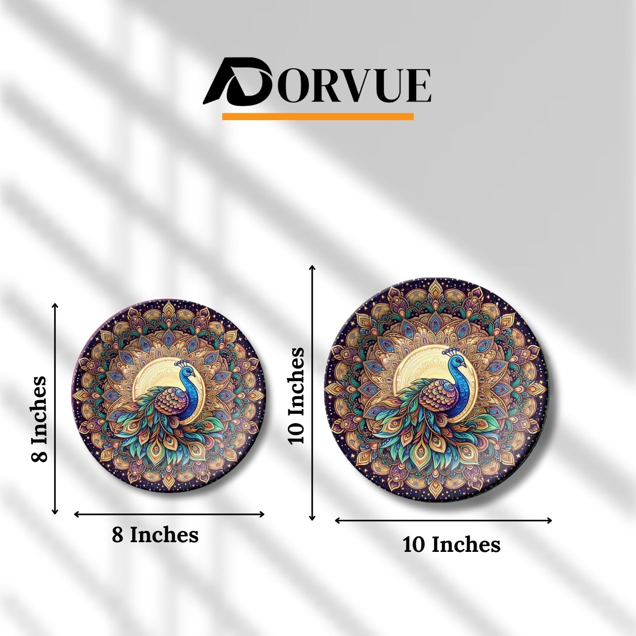 Royal Peacock Wall Hanging Mandala Decorative Wall Plate