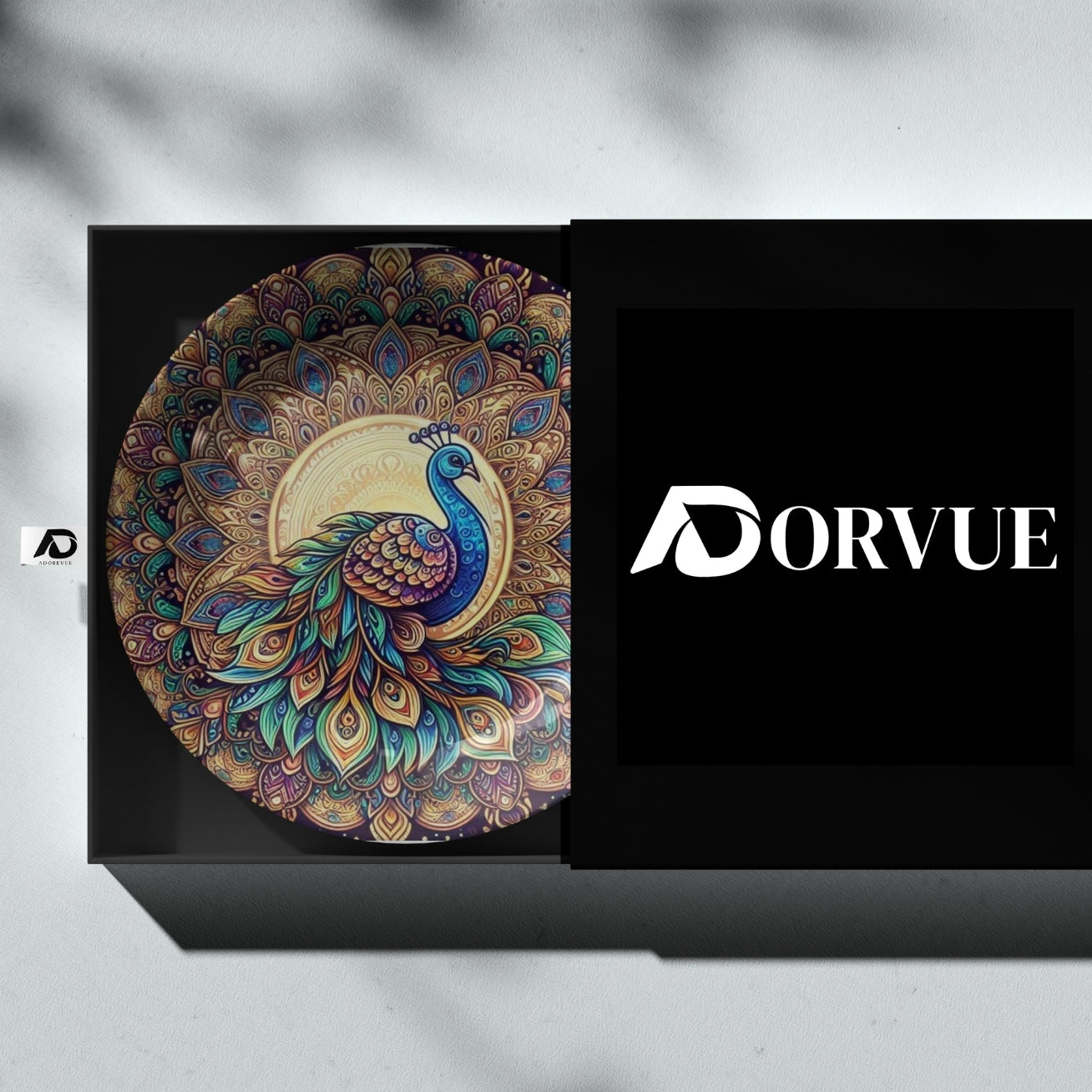 Royal Peacock Wall Hanging Mandala Decorative Wall Plate