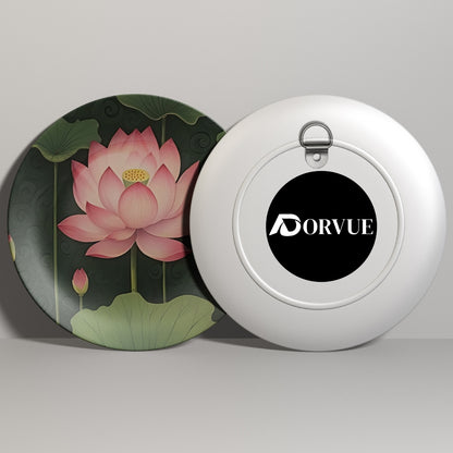 Pink Lotus Decorative Wall Plate For Home Décor