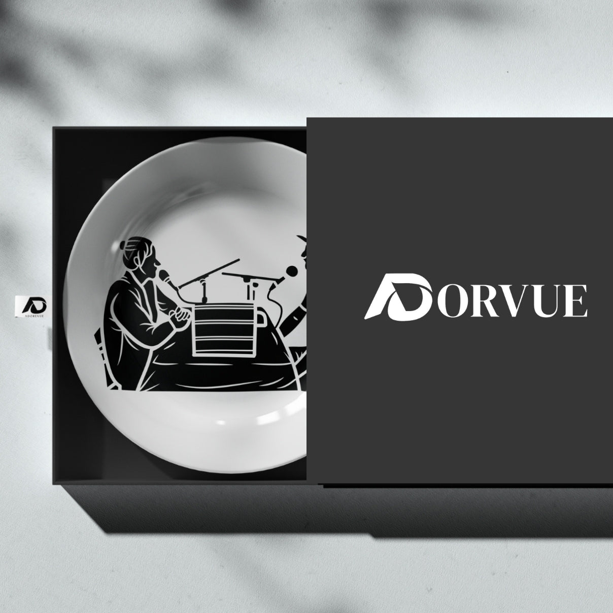 Radio Show Or Podcast Sketch Decorative Wall Plate