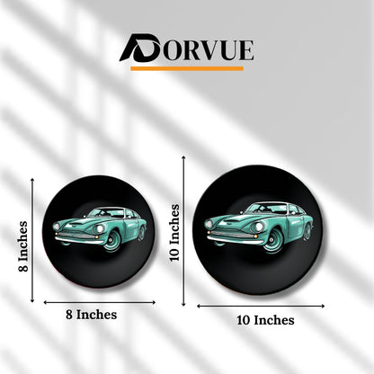 Aston Martin Comic Art Ceramic Decorative Wall Plate