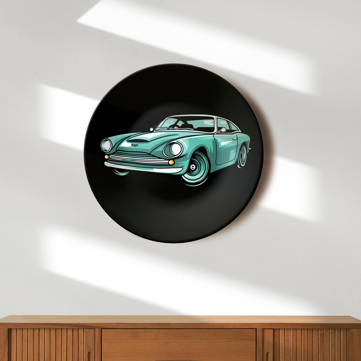 Aston Martin Comic Art Ceramic Decorative Wall Plate