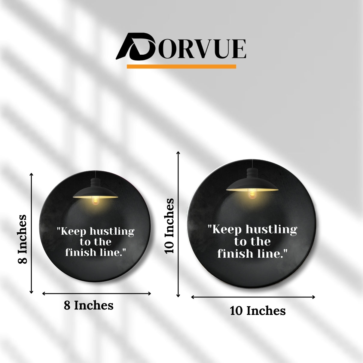 Keep Hustling to the Finish Line Decorative Wall Plate