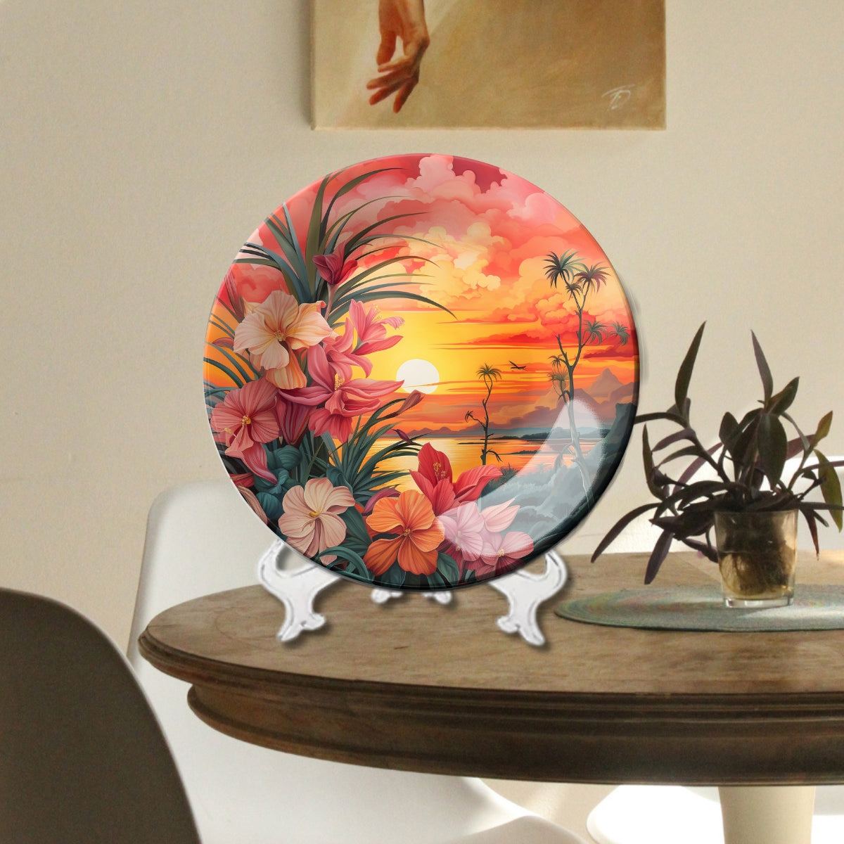 Set of 3 Sunset Serene Home Décor Wall Plates