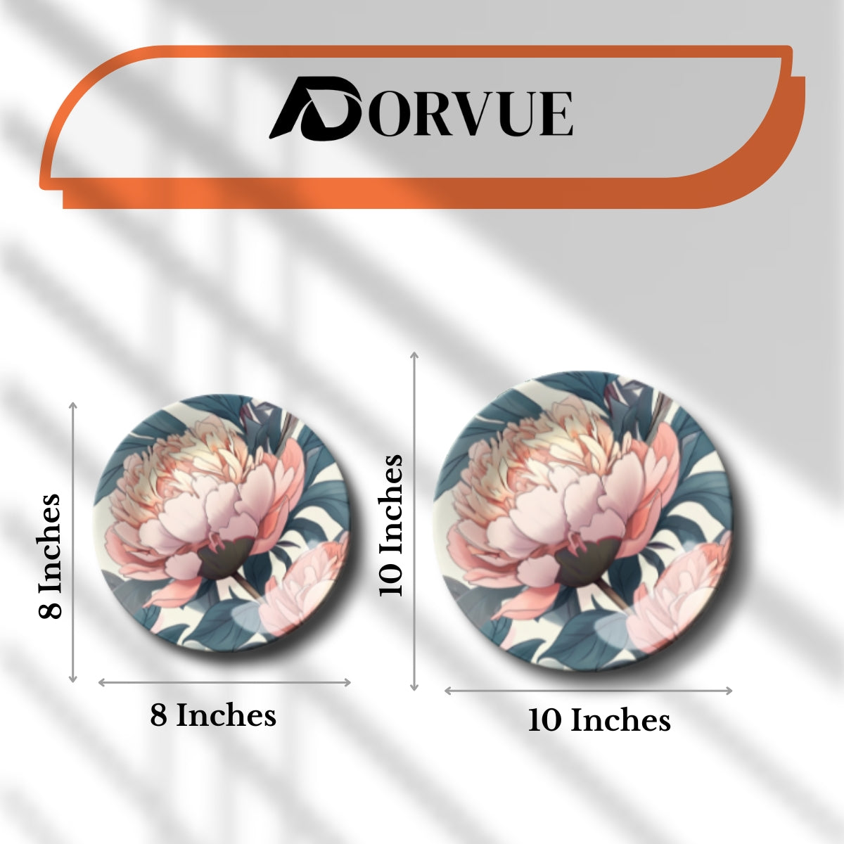 Set of 3 Blossom & Wings Home Décor Wall Plates