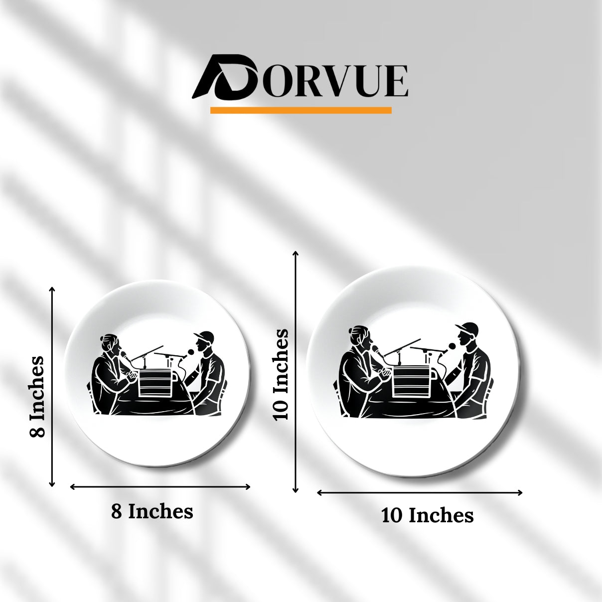Radio Show Or Podcast Sketch Decorative Wall Plate