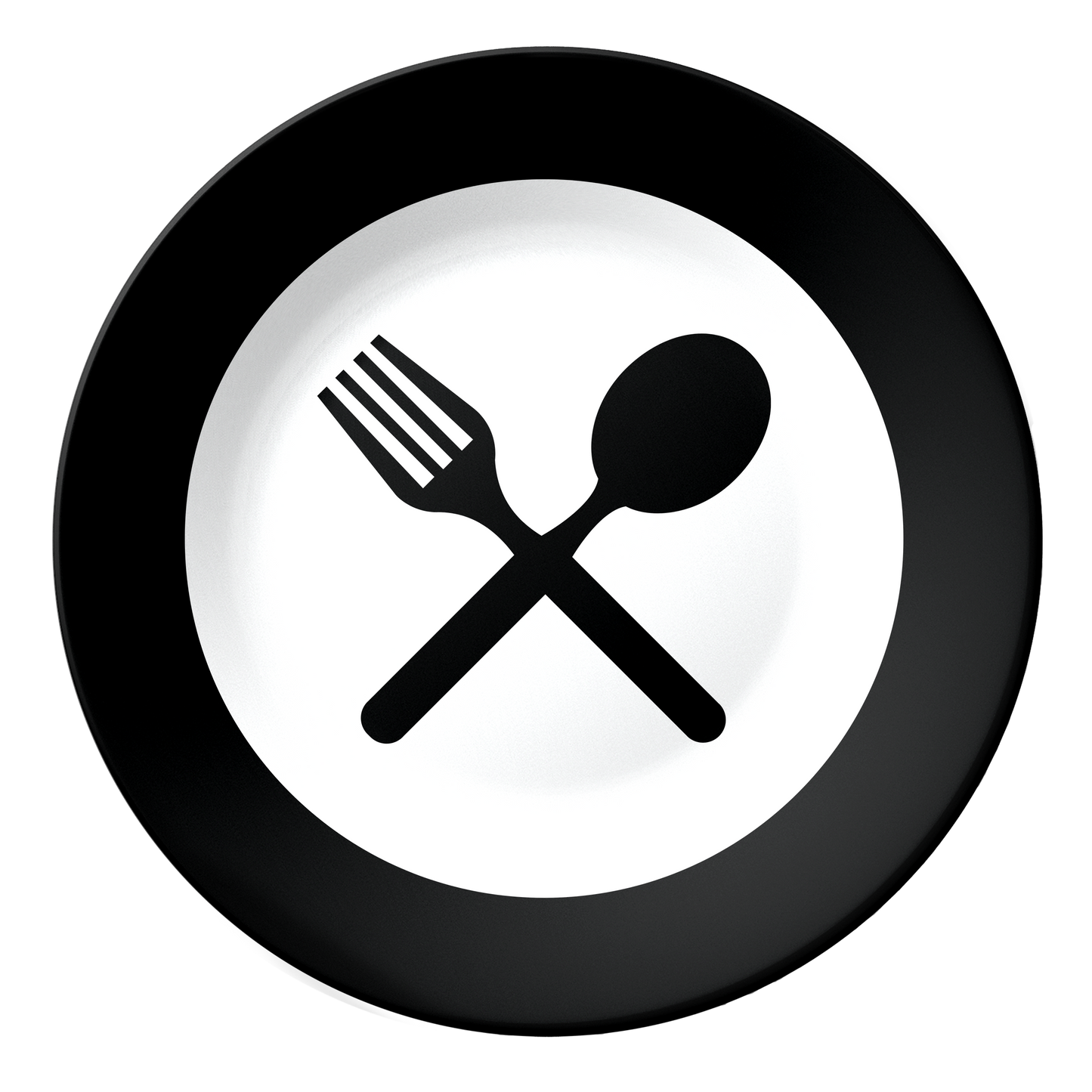 Spoon and Fork Decorative Wall Plate For Kitchen and Café Wall Décor