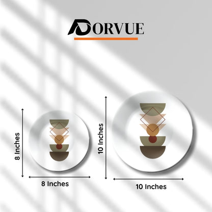 Set of 5 Earthen Aesthetic Boho Decorative Ceramic Wall Plates Home Décor