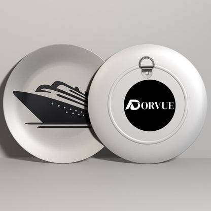 Cruise Ship Monochrome Decorative Wall Plate