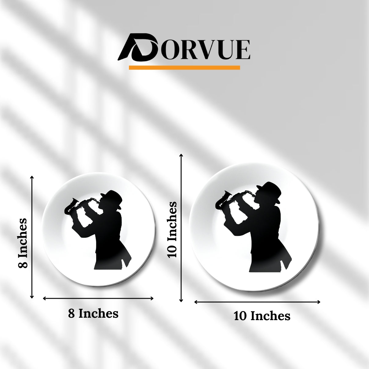 Saxophone Player Wall Art Vintage Home Décor Wall Plate