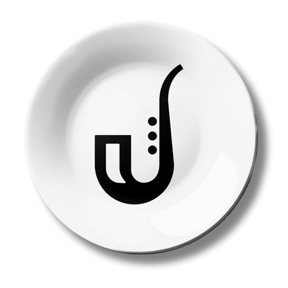 Minimal Saxophone Decorative Wall Plate