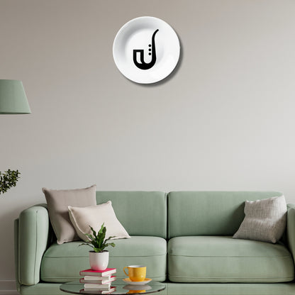 Minimal Saxophone Decorative Wall Plate
