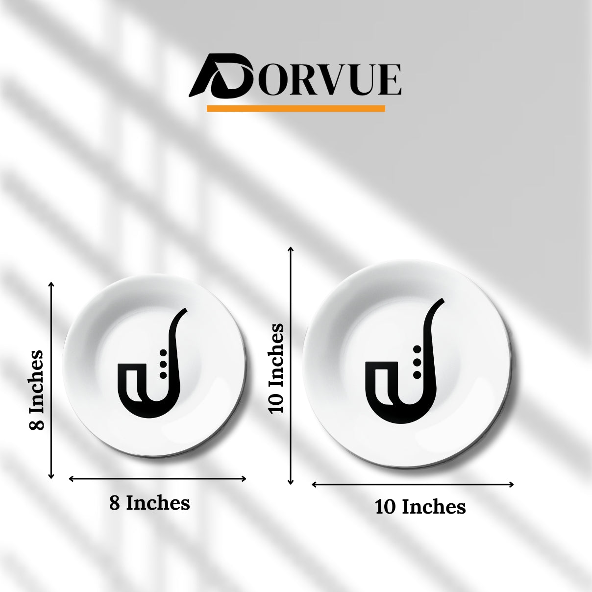 Minimal Saxophone Decorative Wall Plate
