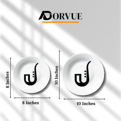 Minimal Saxophone Decorative Wall Plate