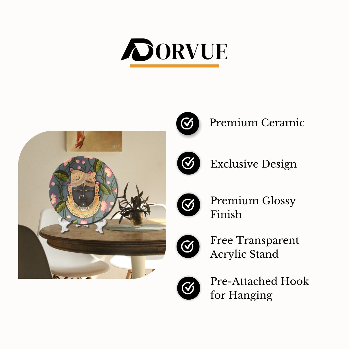 Shrinathji Wall Décor Home Decoration Wall Plate