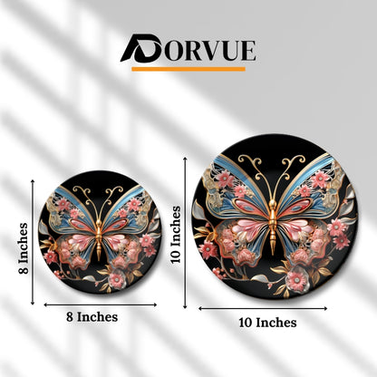 Artistic Wings Decorative Ceramic Wall Plate