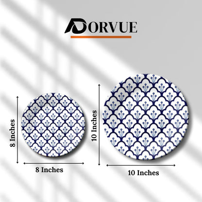 Arabesque Blue and White Decorative Wall Plate