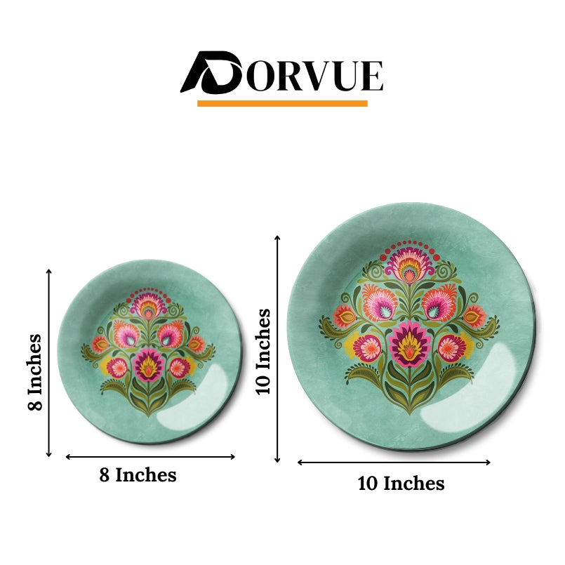 Vibrant Petals Decorative Ceramic Wall Plate