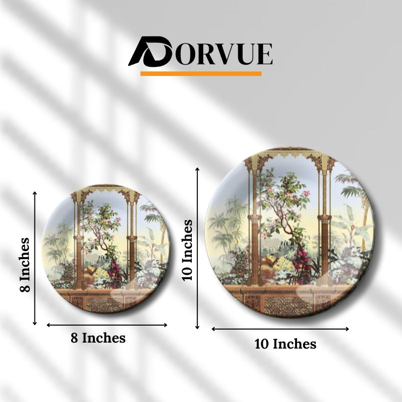 Tranquil Archway Decorative Ceramic Wall Plate