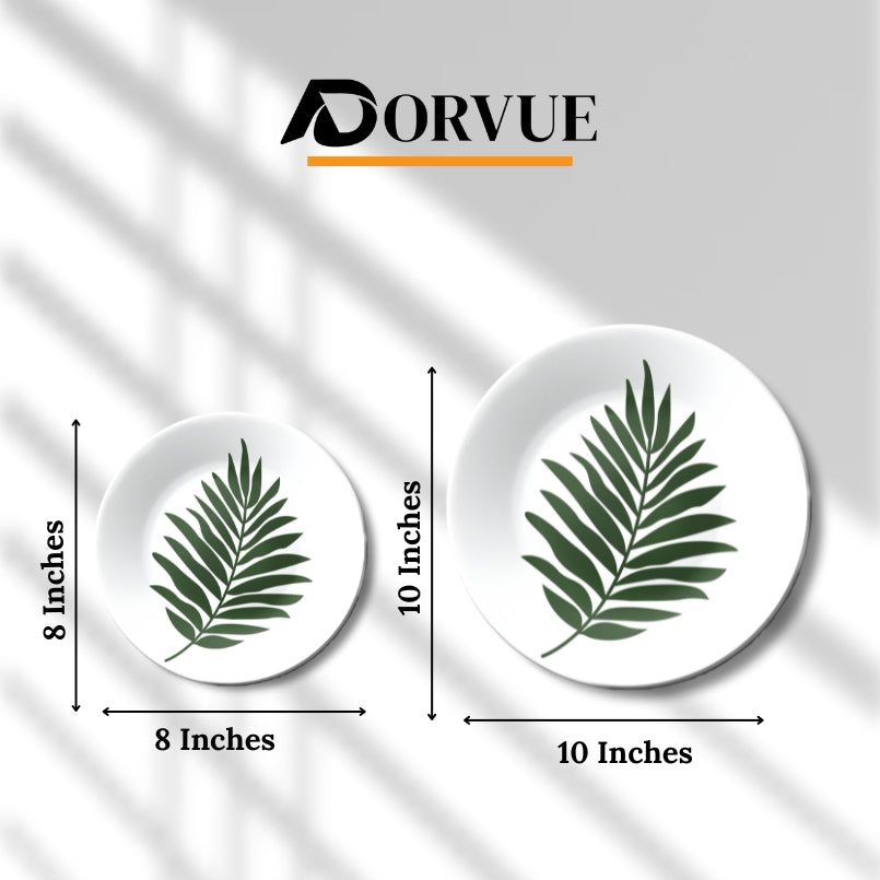 Palm Leaf Minimalist Art Decorative Wall Plate