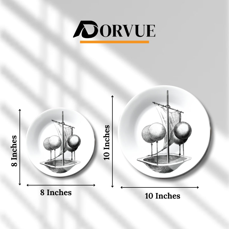 Lanas Aeronautic Vessel Ceramic Wall Plate