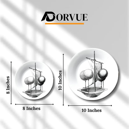 Lanas Aeronautic Vessel Ceramic Wall Plate