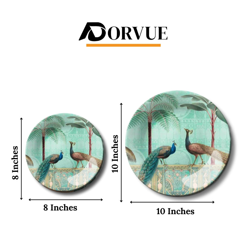 Peacock Paradise Decorative Ceramic Wall Plate