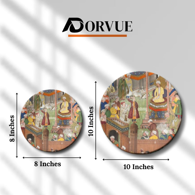 Babur and Humayun Victory Moment Decorative Wall Plate