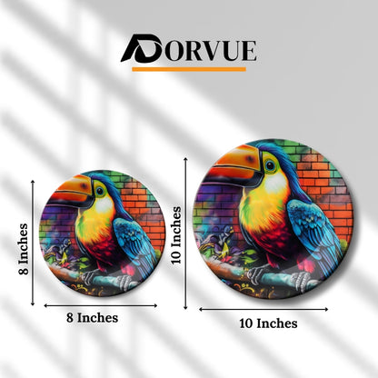 Bold Perch Decorative Ceramic Wall Plate