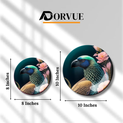 Colorful Parrot Home Decor Ceramic Wall Plate