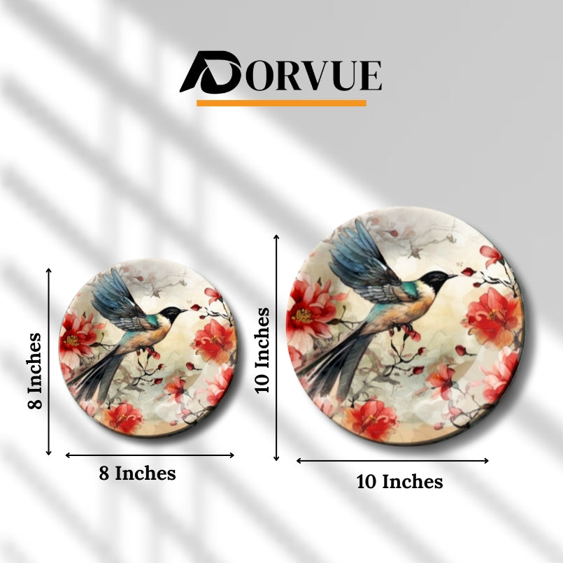 Humming Wings Decorative Ceramic Wall Plate