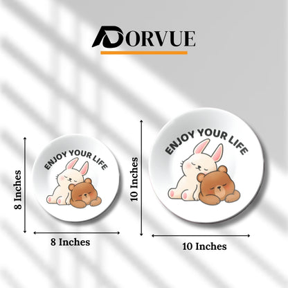 Happy Tails Decorative Ceramic Wall Plate