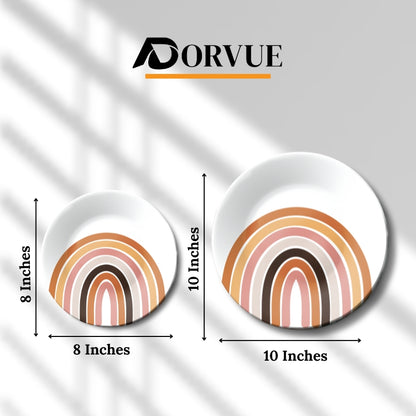 Boho Rainbow Minimalist Decorative Wall Plate