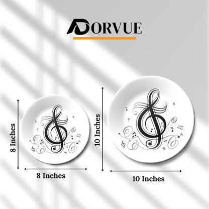 Music Beats Decorative Ceramic Wall Plate