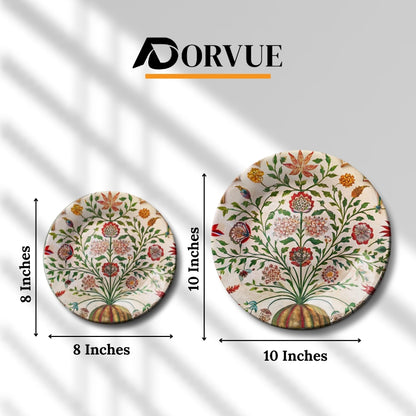 Timeless Bloom Decorative Ceramic Wall Plate