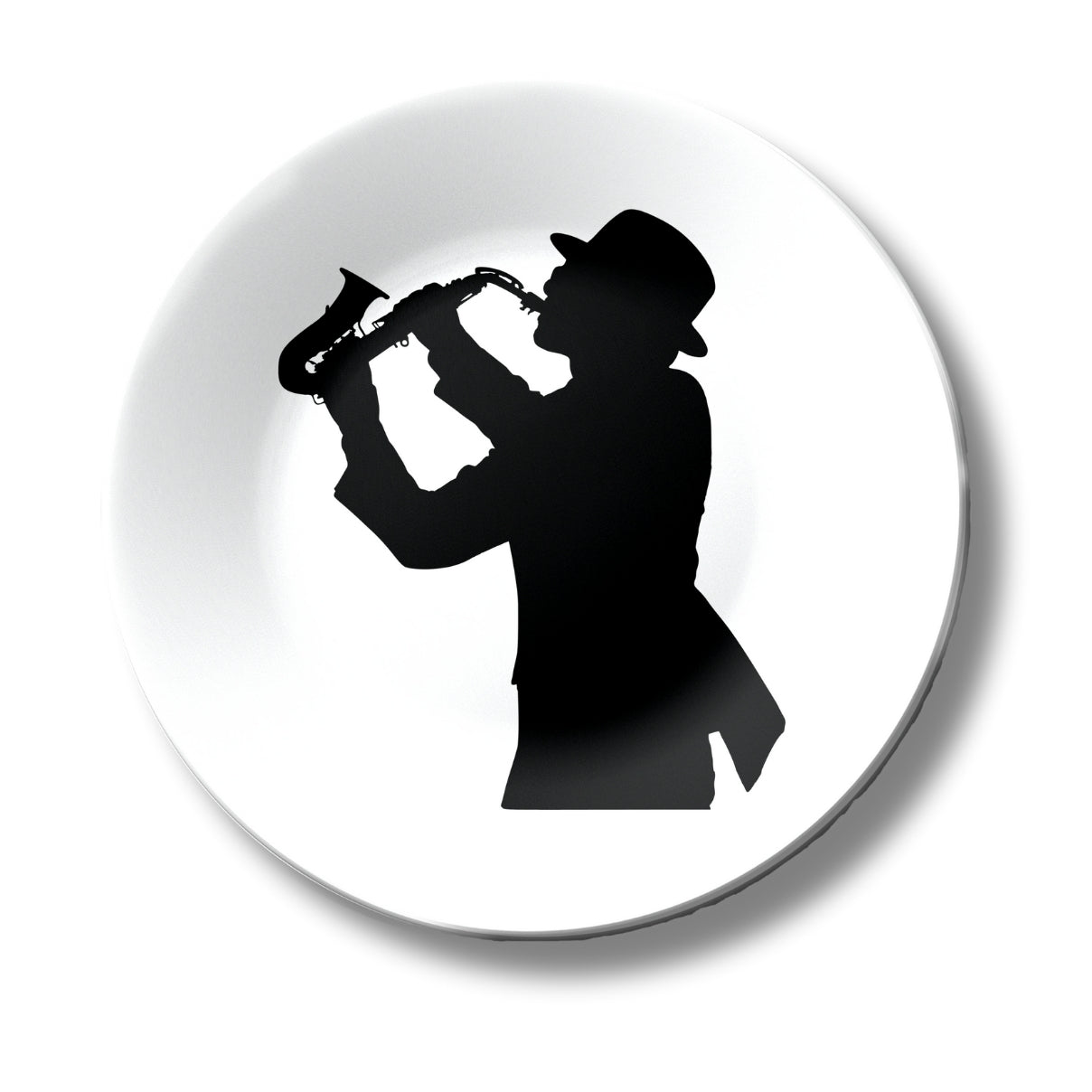 Saxophone Player Wall Art Vintage Home Décor Wall Plate