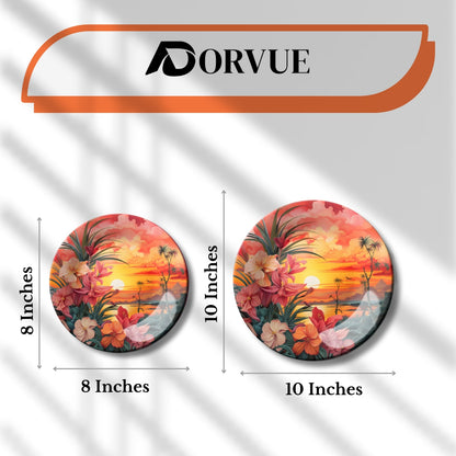 Set of 3 Sunset Serene Home Décor Wall Plates