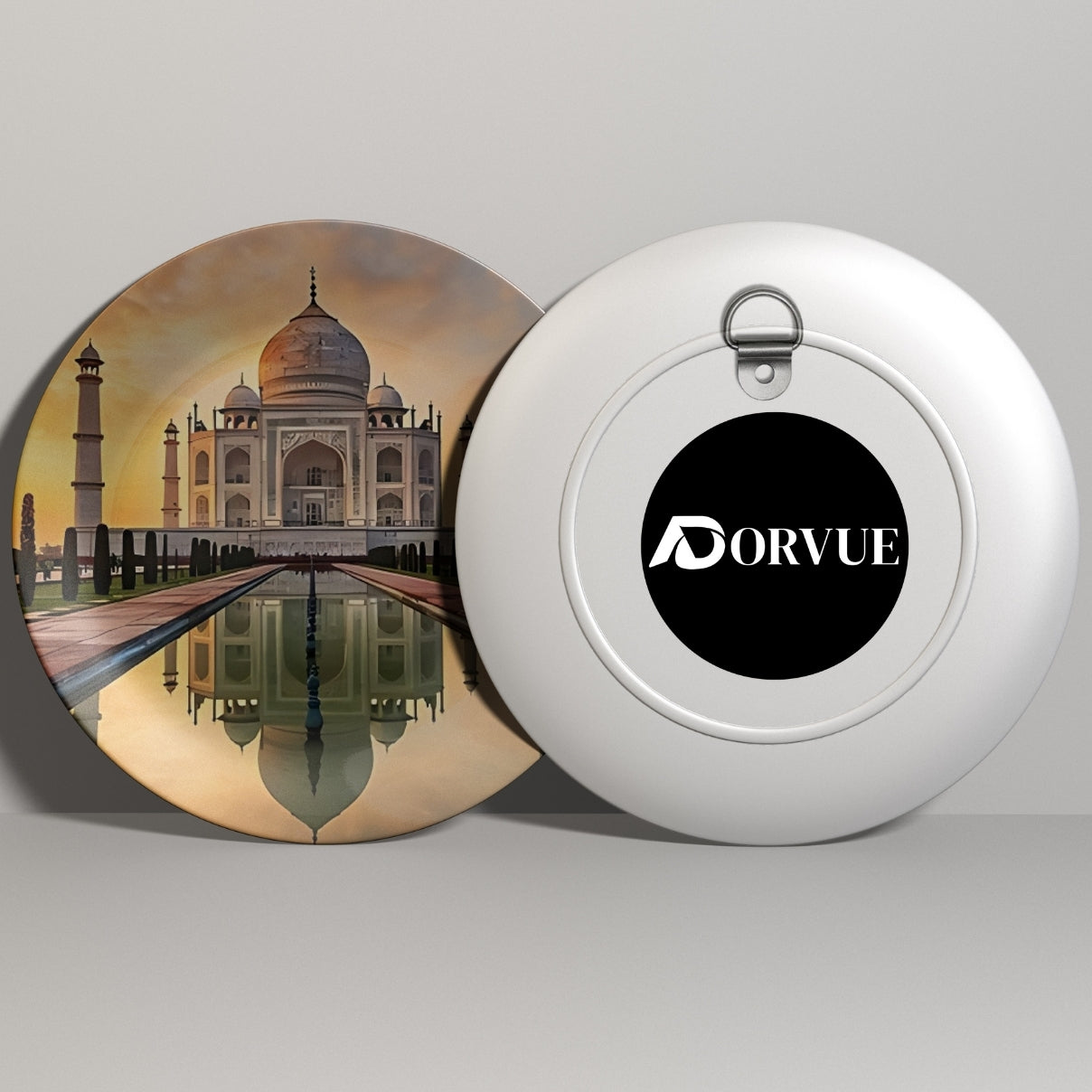 Set of 3 Ancient Indian Structure Wall Plates Décor