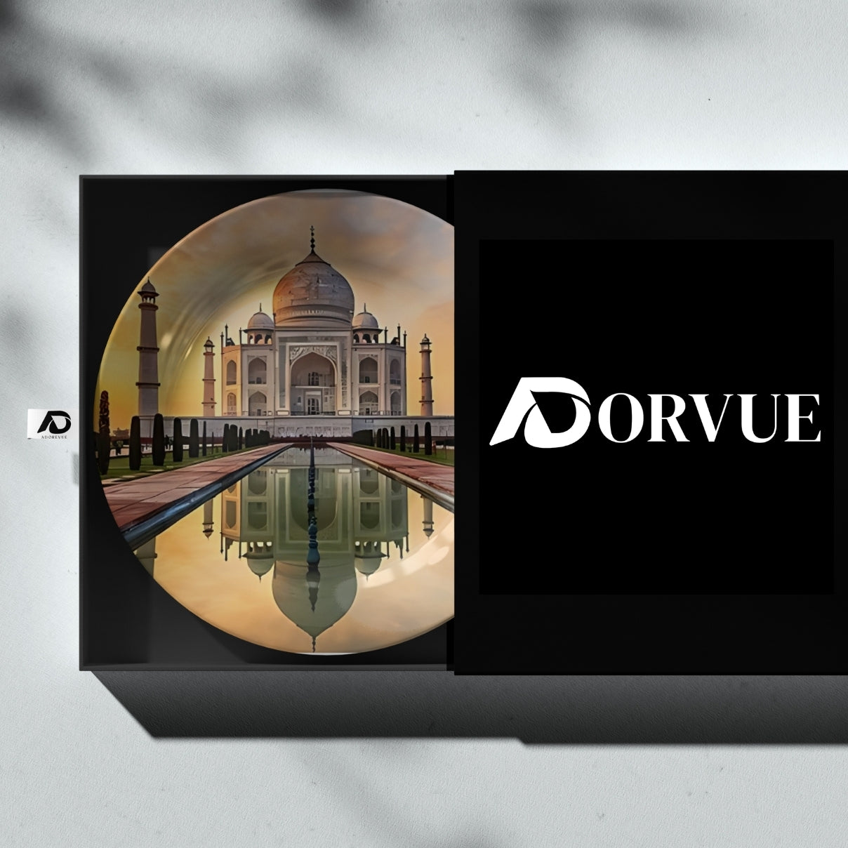 Set of 3 Ancient Indian Structure Wall Plates Décor