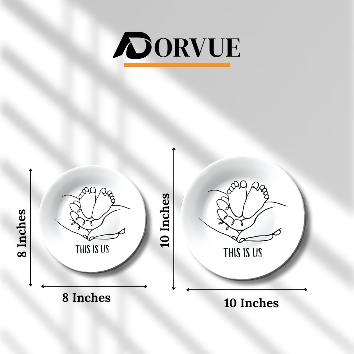 This is Us Monochrome Decorative Wall Plate