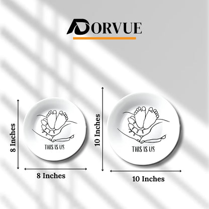 This is Us Monochrome Decorative Wall Plate