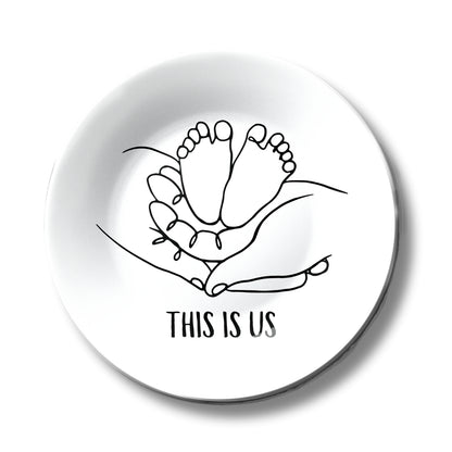 This is Us Monochrome Decorative Wall Plate
