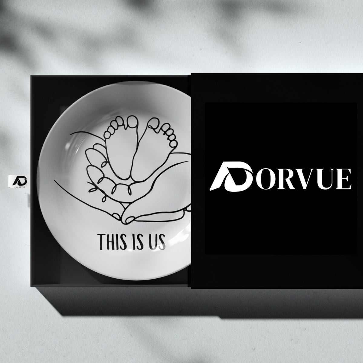 This is Us Monochrome Decorative Wall Plate