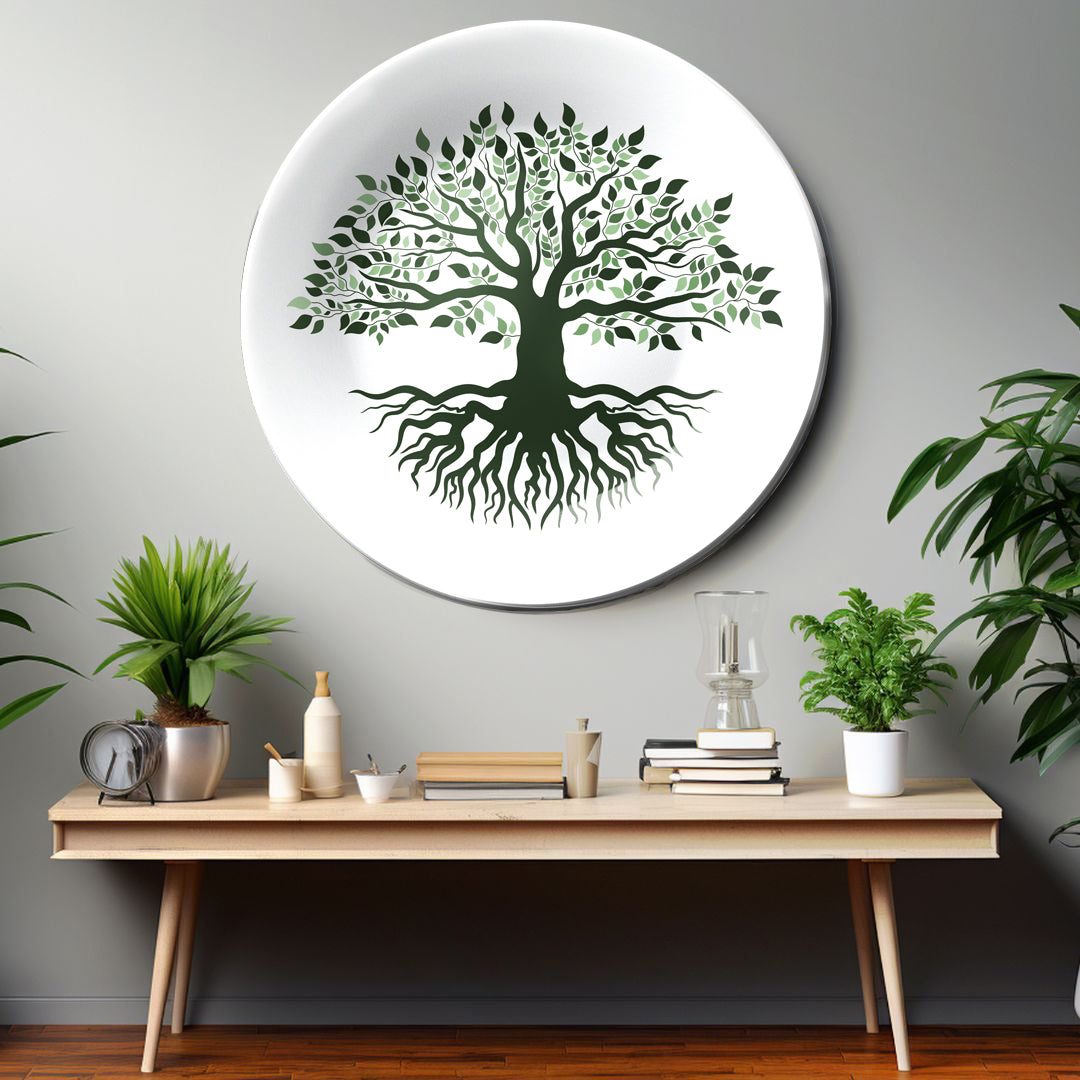 Life of Tree Ceramic Decorative Wall Plate For Home