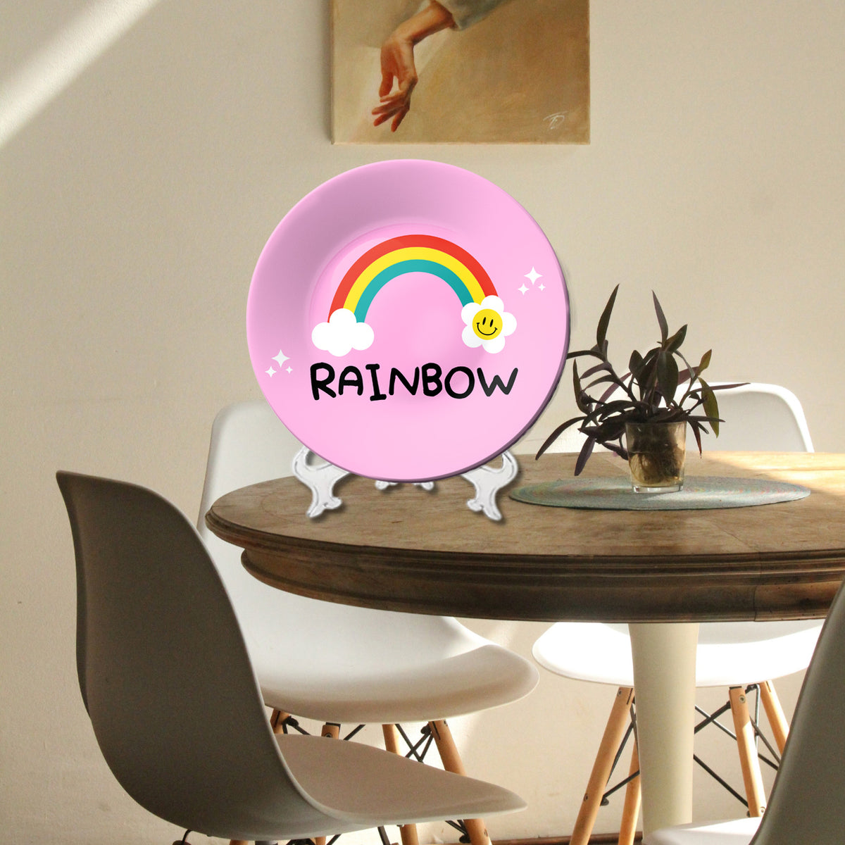 Set of 3 Rainbow and Unicorn Kids Room Décor Wall Plates