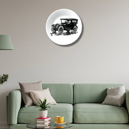 Jeep Vintage Car Ceramic Exclusive Wall Plate
