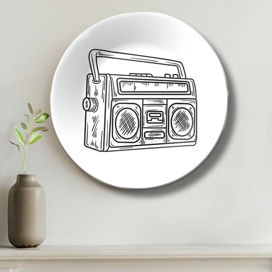 Radio Vintage Art Decorative Wall Plate