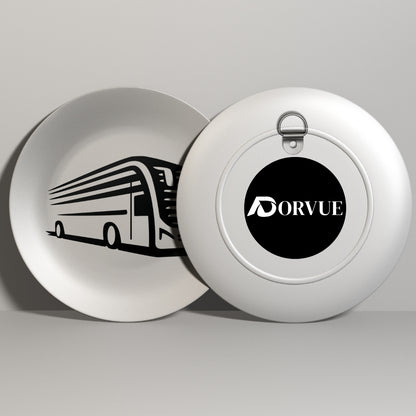 Bus Monochrome Decorative Wall Plate