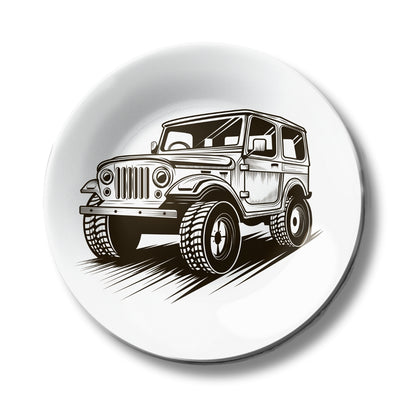 Rugged Adventure Jeep Decorative Wall Plate